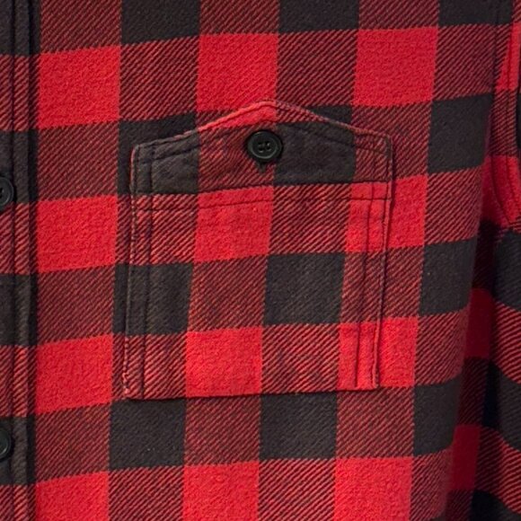Ralph Lauren Denim & Supply Buffalo Plaid Flannel Work Shirt Size XL - Picture 3 of 7